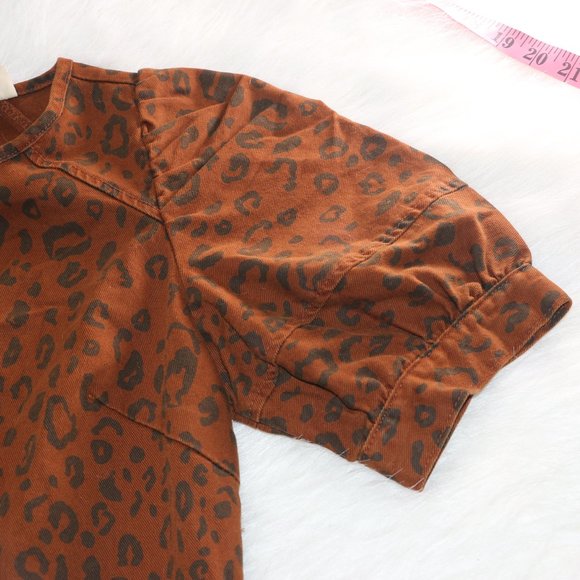 Universal Thread Leopard Print Denim Dress - Brown and Black, NWT - Picture 8 of 8